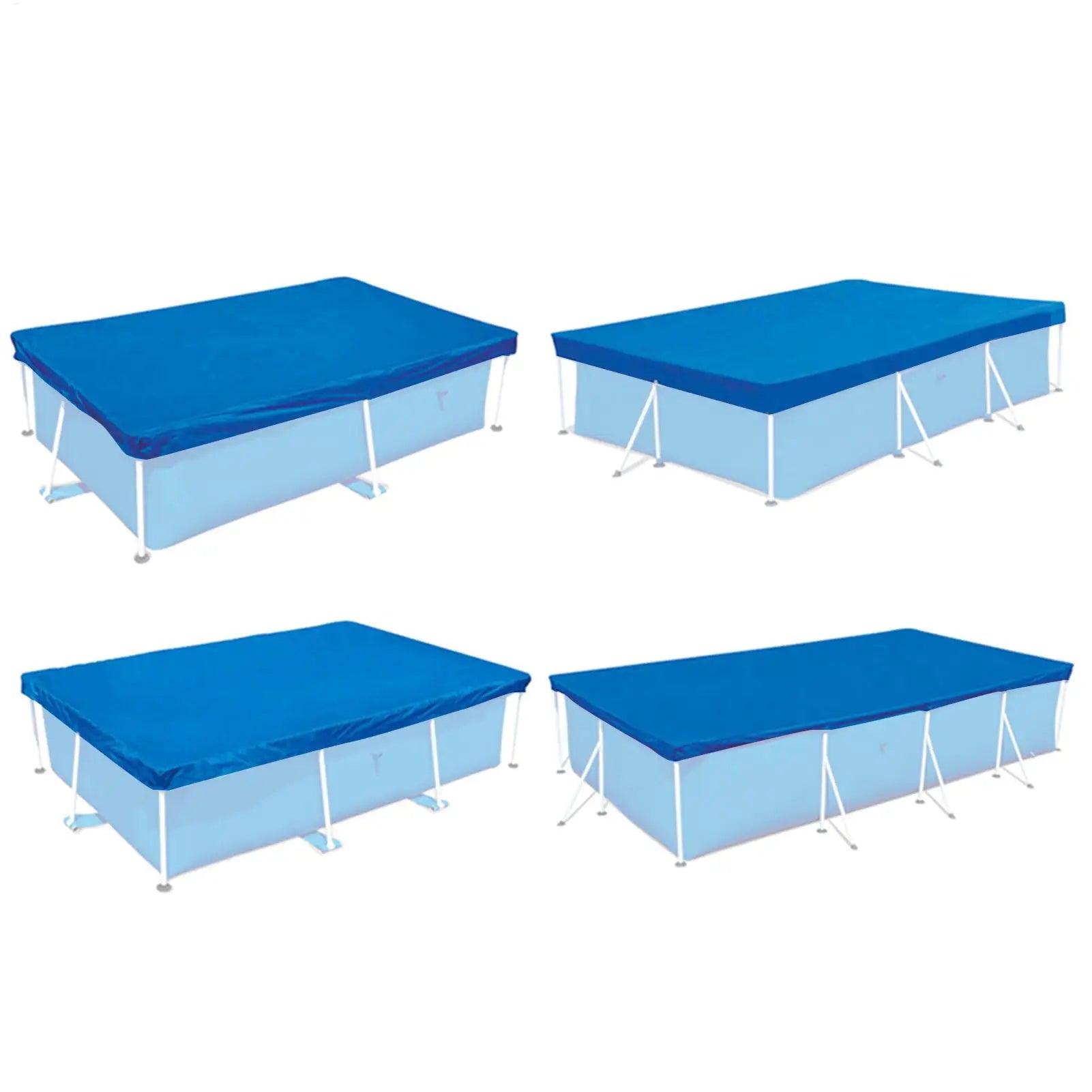 Outdoor Swimming Pool Cover Weatherproof Tub Rainproof Dust Cover Rectangle Pool Safety Cover Pool Insulation Film Waterproof