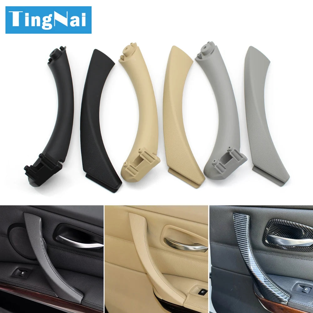 Poignée intérieure de porte gauche/droite avec garniture de poignée de rechange pour BMW Série 3 E90 E91 E92 316i 318i 320i 325i 328i