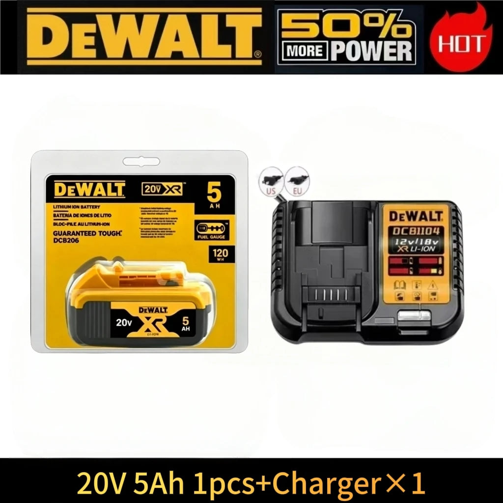 Batterie Dewalt 20V d'origine, 5AH 6AH Batterie Dewalt, Outils Électriques DeWalt Série DCF DCD DCG DCS DWE Livraison Aérienne Gratuite