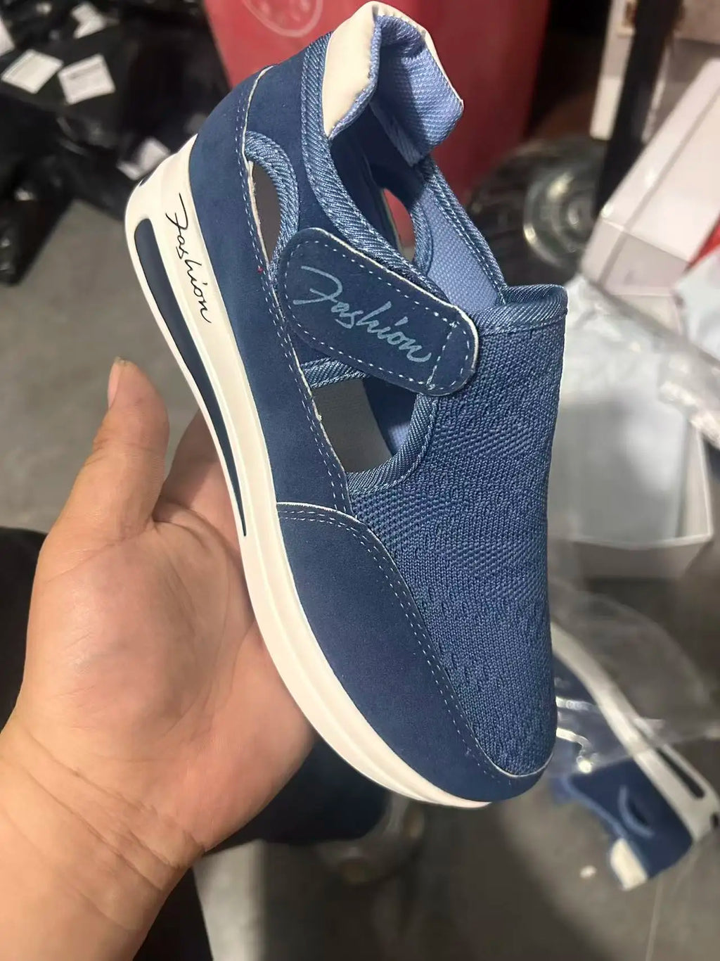 2025 Summer New Breathable Mesh Wedge Casual Sport Shoes Plus Size 43 Non Slip Woman Vulcanize Shoes Platform Women Sneakers