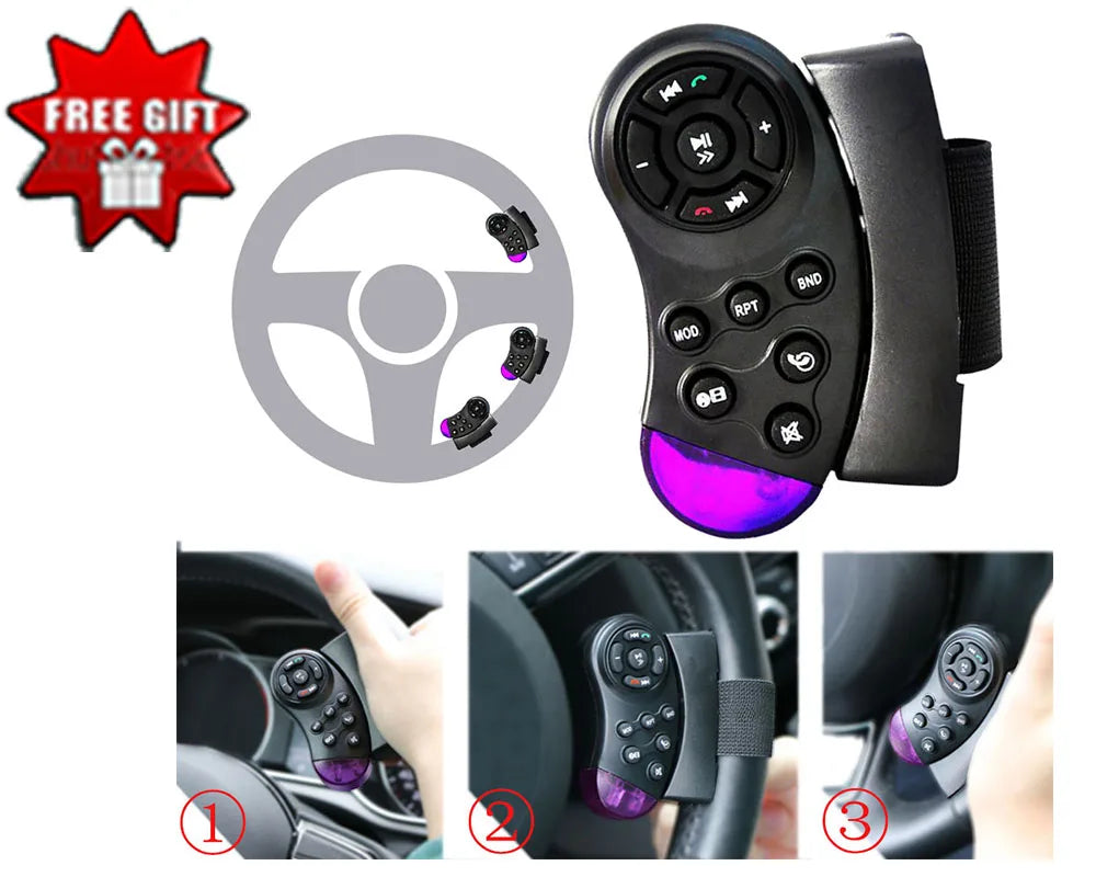 7" LCD Touch Screen Car Radio 40W4 Output USB SD Support Bluetooth Auto Audio Player
