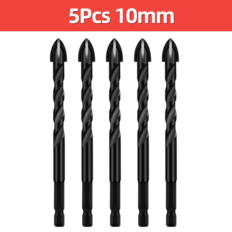 TOOLEYE Cross Hex Drill Bit Set