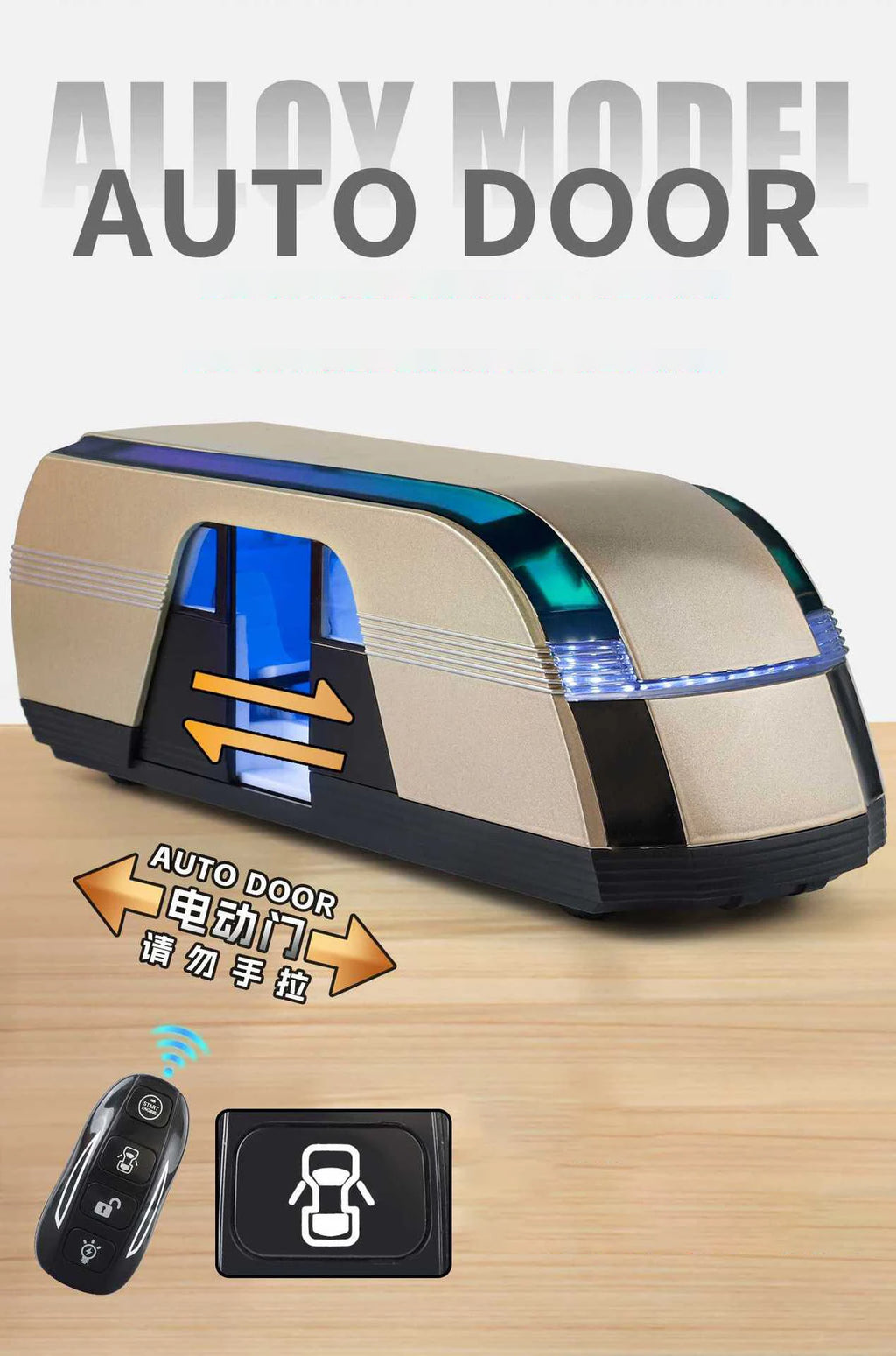 NEW 1:24 Robovan VAN Key Control Alloy Car Model Sound and Light Pull Back Car Model Collectibles Birthday Gift