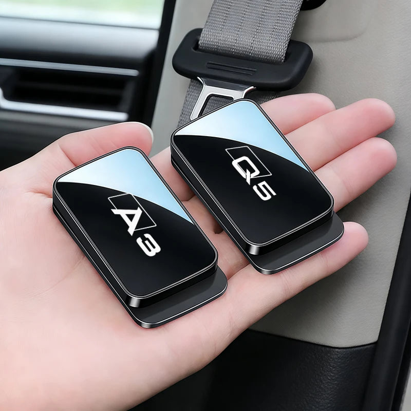 Magnetic Car Seat Belt Holder Fixing Clip For Audi Sline A3 A4 A5 A6 A7 A1 A2 A8 Q1 Q2 Q3 Q4 Q5 Q6 Q7 Q8 TT RS3 RS7 B8 Quattro