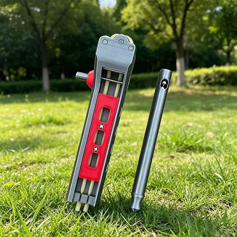 3D Printing Automatic Slingshot Magazine Rubber Band Combination Tool 3D Pulley Manual Outdoor Hunting Combination Tool