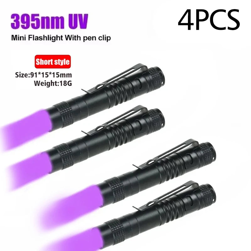 UV Flashlight 395nm Portable Torch