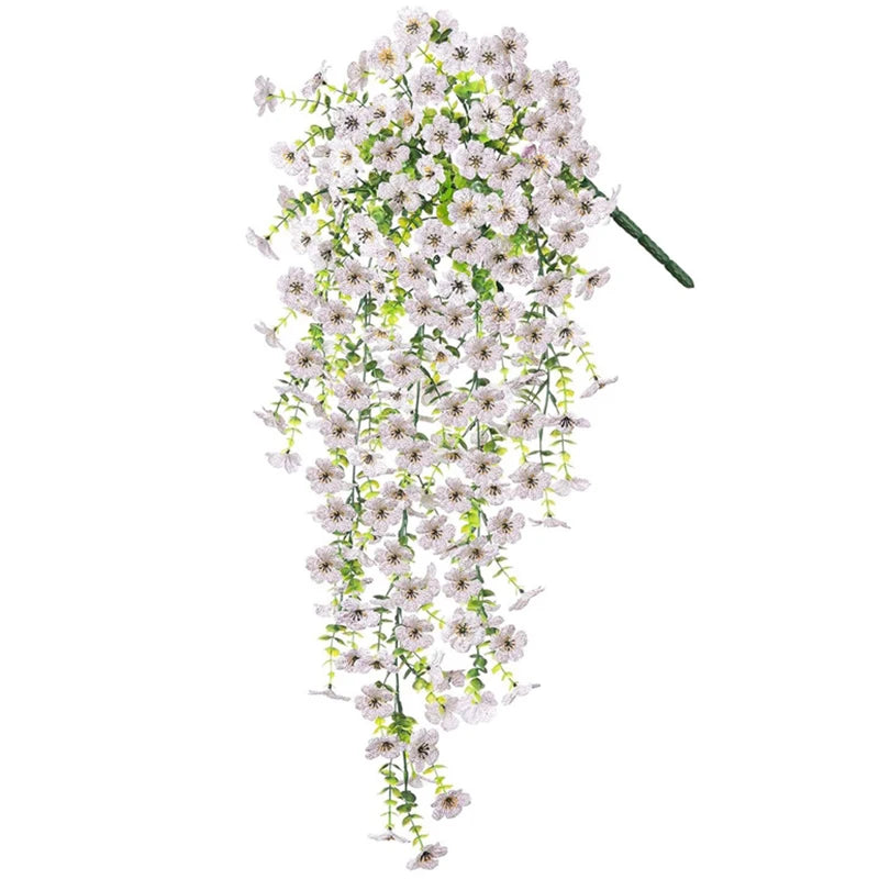 Artificial Plants and Flowers Artificial Hanging Flower UV Resistant Garden Yard Balcony Fake Plant Wedding Party Outdoor Decor