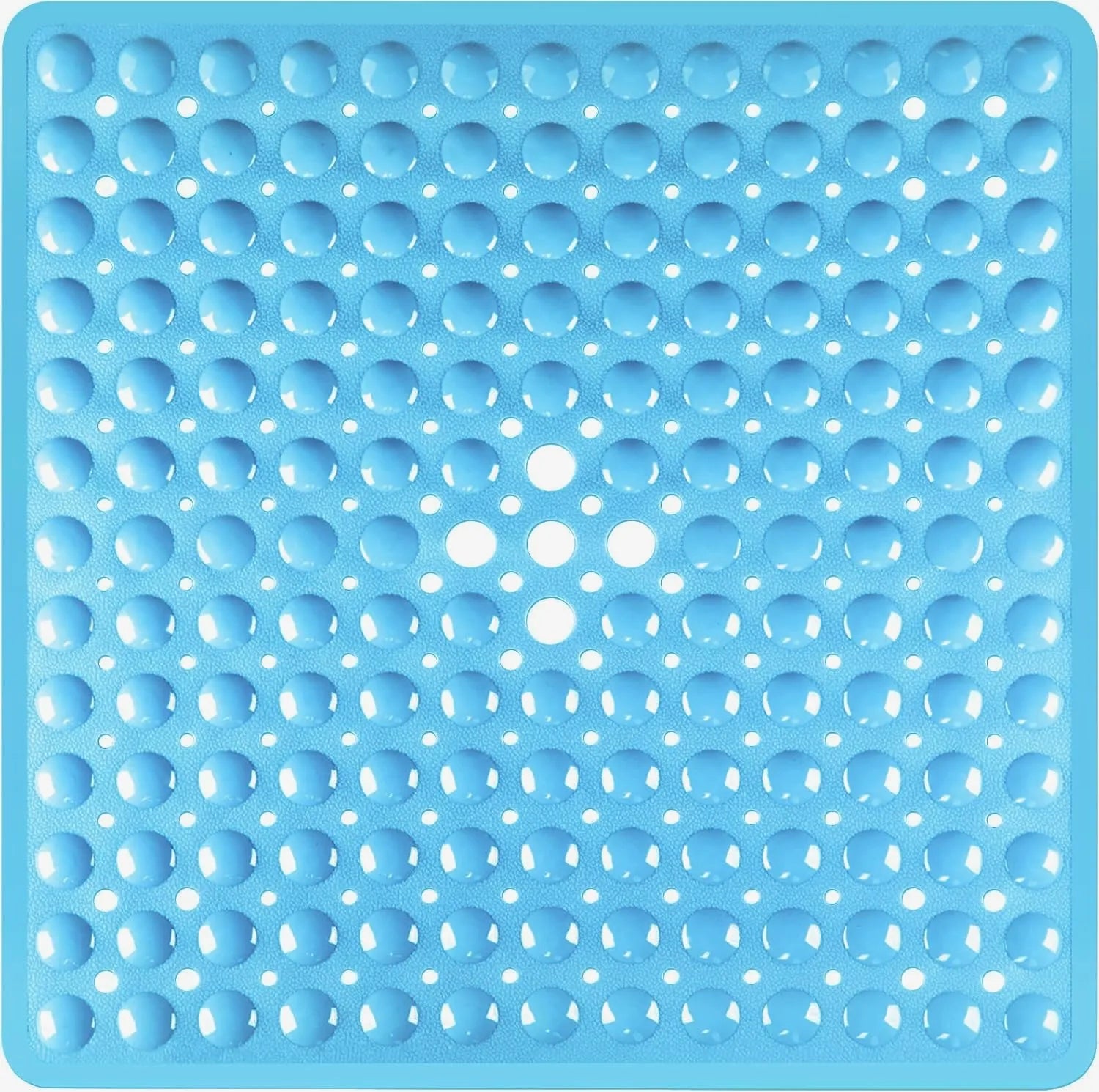 53x53cm Non Slip Shower Mat for Inside Shower Stall Mats for Bathroom Floor, Soft Bath Mat for Bathtubs with Big Suction Cups