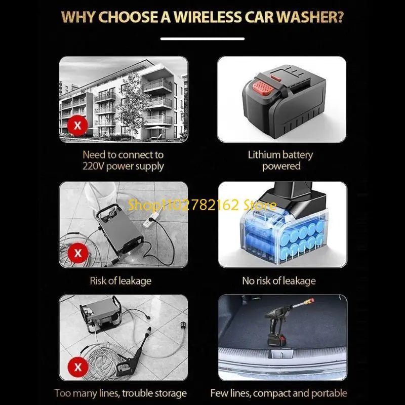 547B 240W High Pressure Washer Electric Wireless Garden Vehicle Clening Tools