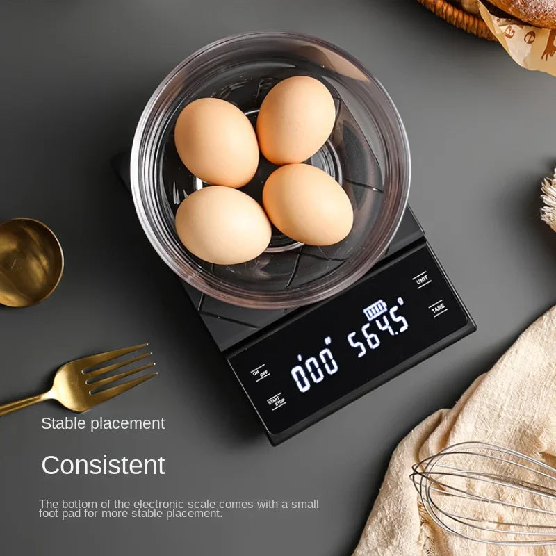 Balance de cuisine à chargement USB avec minuteur, balance numérique LED oz/lb/g, balance électronique domestique pour aliments