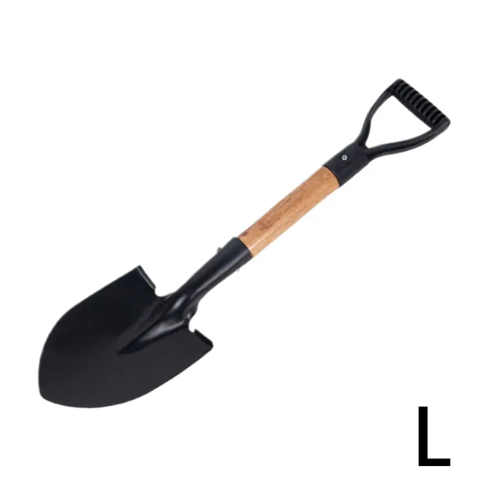 36cm Garden Shovel WIth Wooden Handle Stainless Steel Mini Planting Digging Practical Tool Flower Vegetable Children Adult Toy