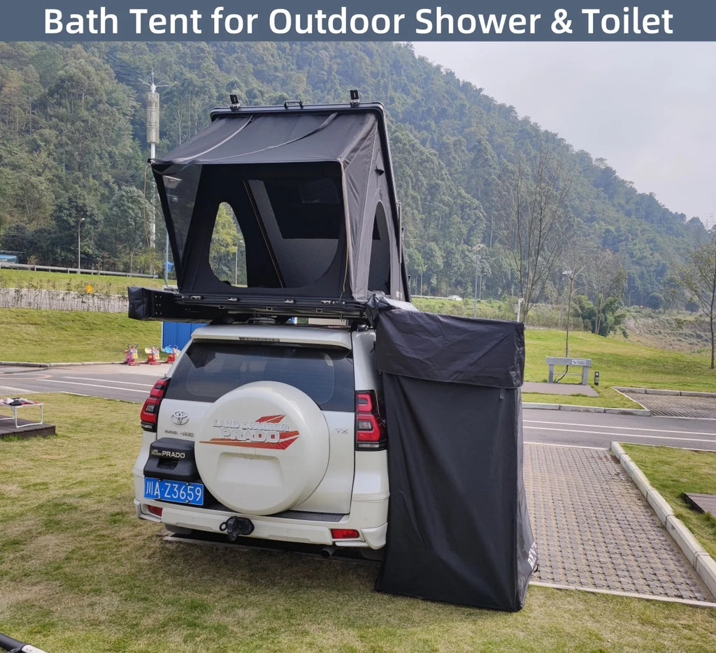 4x4x270cm Hard Shell Roof Top Tent, Waterproof Aluminum Rooftop Tent for Outdoor Camping