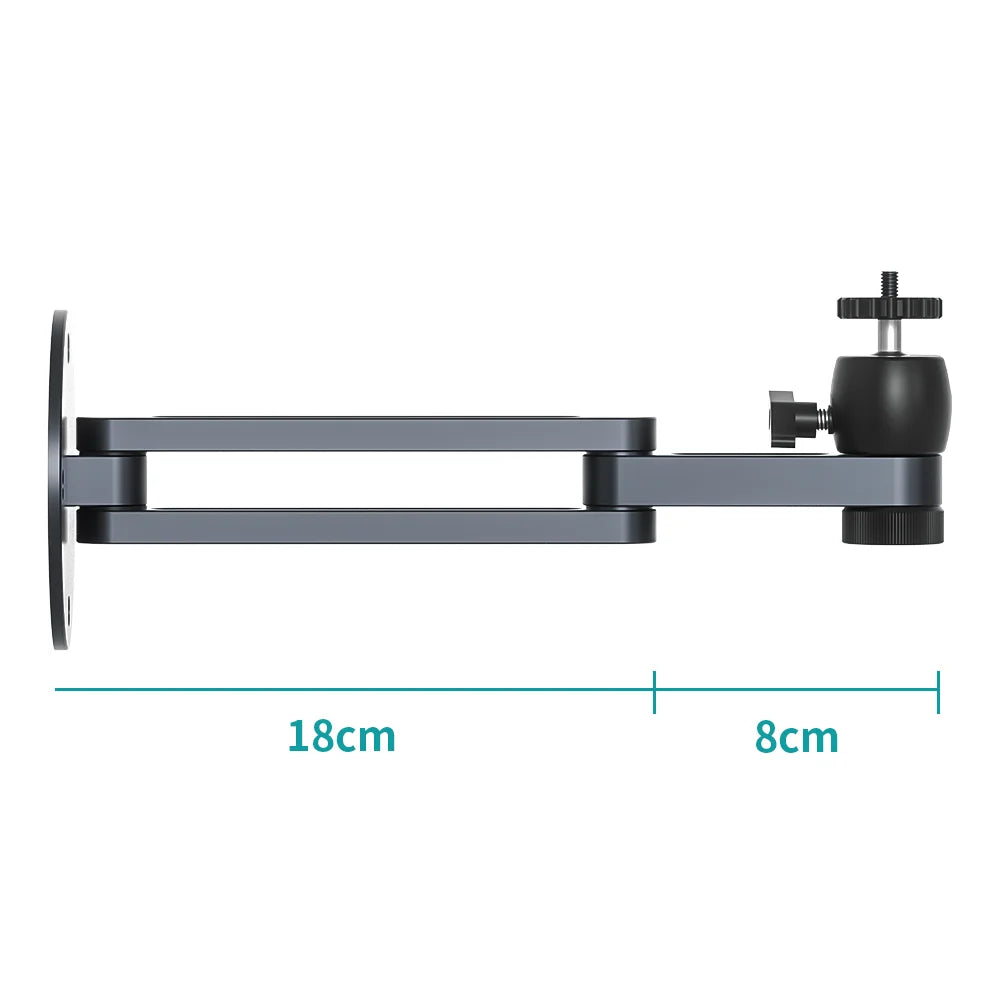 Support de projecteur Support mural robuste en alliage d'aluminium pour articles universels à trou de vis 1/4 pouce XGIMI TD Capacité de charge de 10 kg