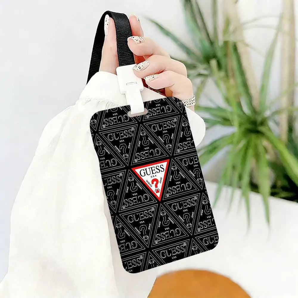 Fashion G-Guess-s Unisex Card Cover Women Lanyard Work ID Card Holder Business Work Card ID Badge Holder Bags Case