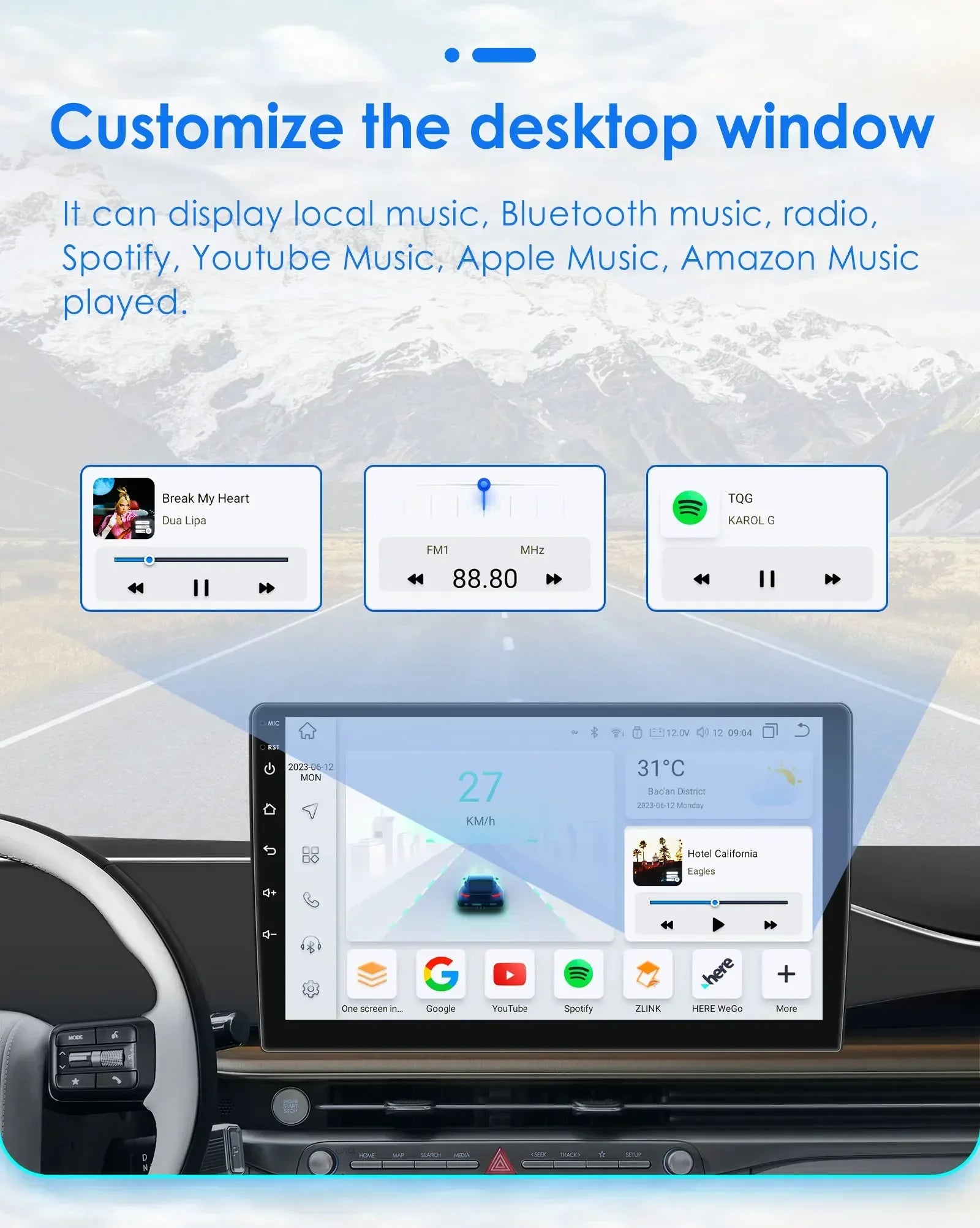 Hizpo 2Din 9inch CarPlay Android Auto Car Radio for Peugeot 307 307CC 307SW 2002 - 2013 Multimedia Navigation GPS RDS DSP 4G BT