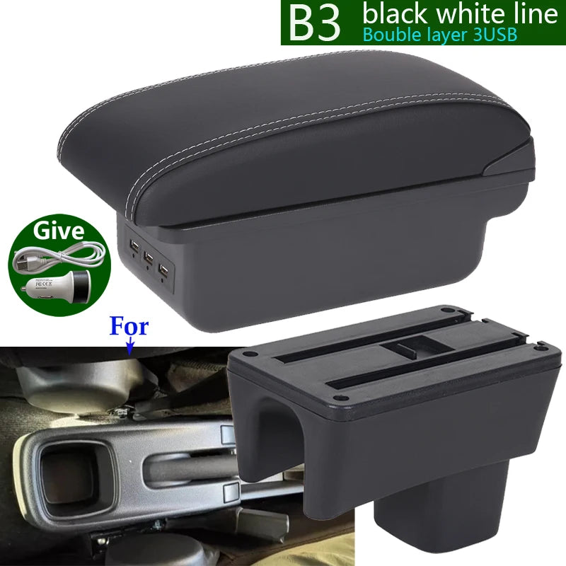 Accoudoir pour Suzuki Swift, boîte de rangement pour accoudoir de voiture Suzuki Swift, rehausseur d'accoudoir, détails intérieurs 2005-2025