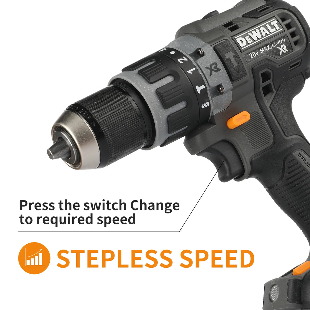 DEWALT DCF85M 20V brushless drill and impact screwdriver | 205 Nm torque 0-3250 rpm 13mm chuck power tool