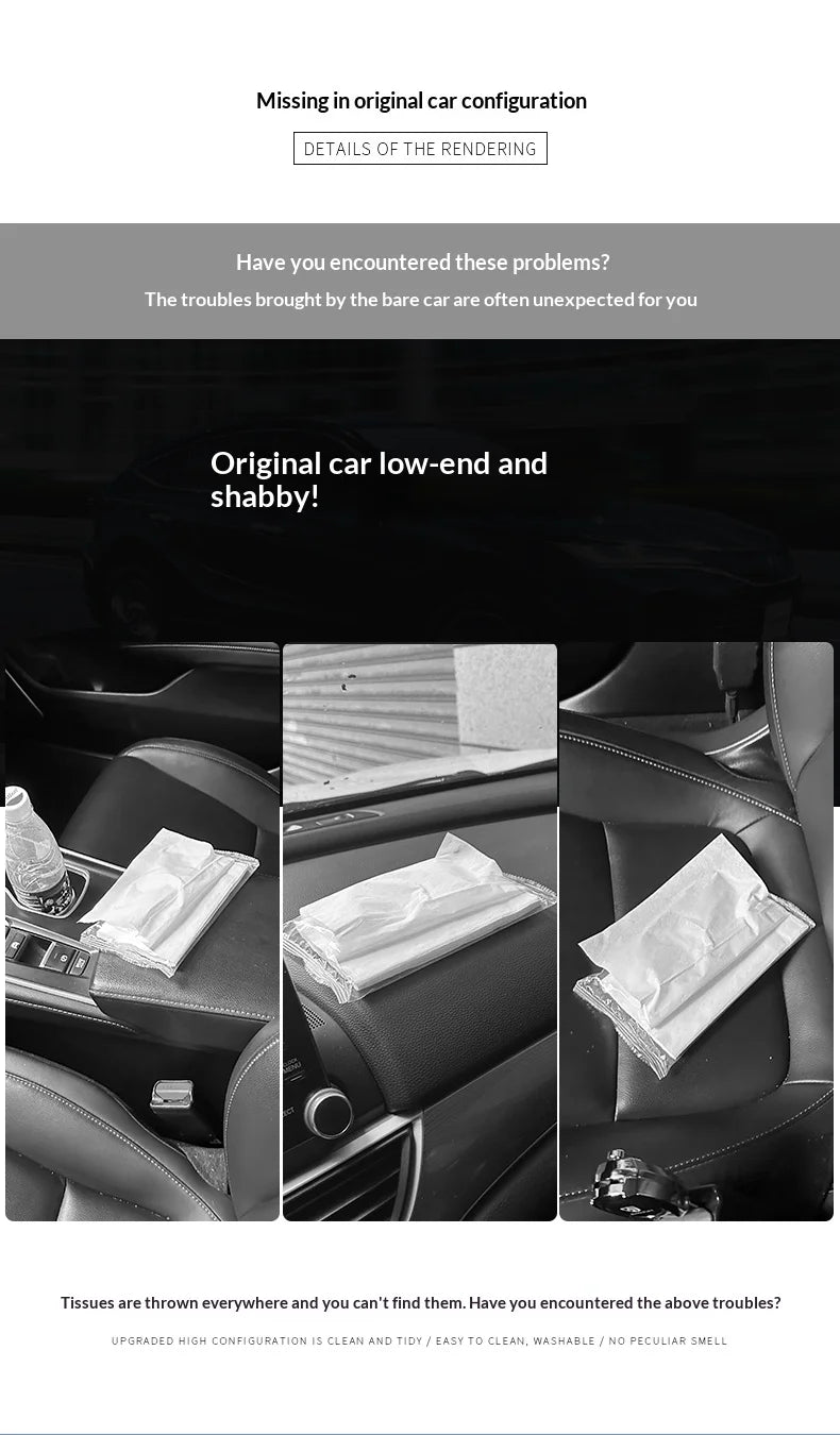 Suitable for JAECOO J5 J6 J7plus jaecoo J8 J7Phev car center console car mounted tissue box hanging bag tissue bag