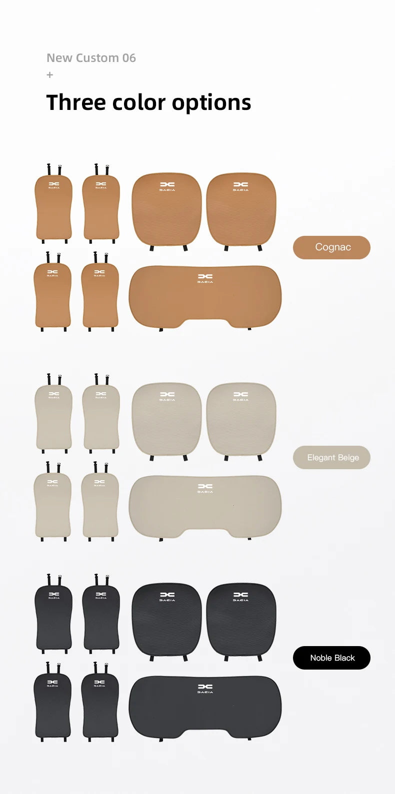 Car Seat Cover Cushion Breathable Ice Silk Soft Mats For Dacia Logan Sandero Duster Lodgy Spring Jogger Stepway Bigster Dokker
