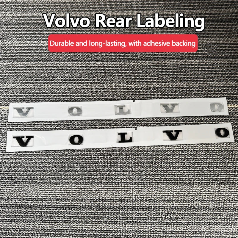 Volvo Car Letter Badge Auto Trunk Metal Stickers For Volvo Xc60 Xc90 V40 V60 S60 V50 V90 S80 C40 XC40 V70 XC70 C30 C70 Rdesign