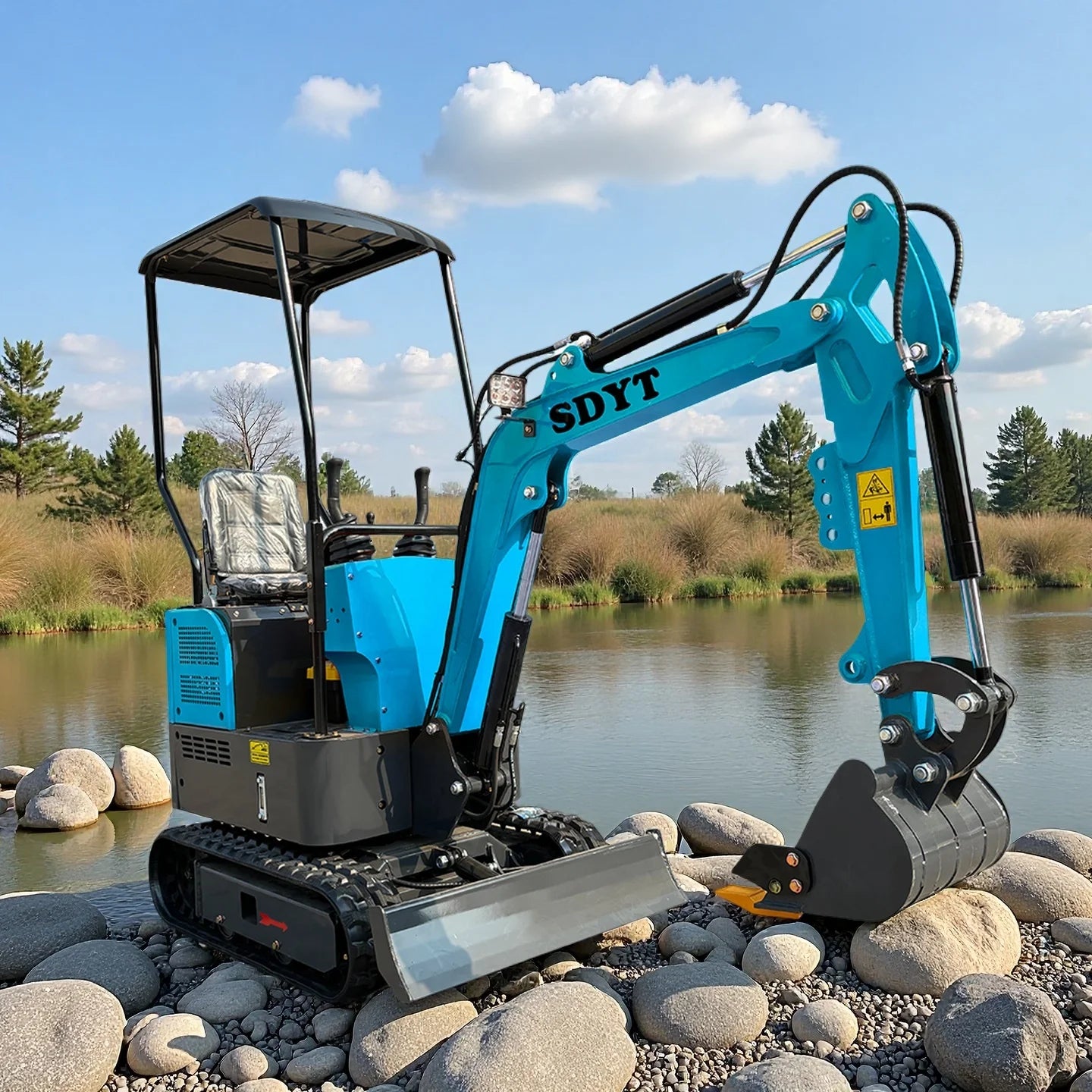 1.2 Ton Mini Excavator Epa Euro5 Small Crawler Digger Machine For Garden Mini Digger Reinforced Chassis For Home Use