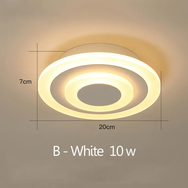 Modern LED Ceiling Light For Corridor Lamps Bathroom Living Room Balcony Round Square Lighting Home Decorative Fixtures Dropship