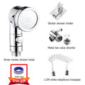 Shower Faucet Set Hose Handheld Shower Head Spray Tap Extender Sprayer Sink Booster Shower Bathroom Hair Washing Artifact Faucet
