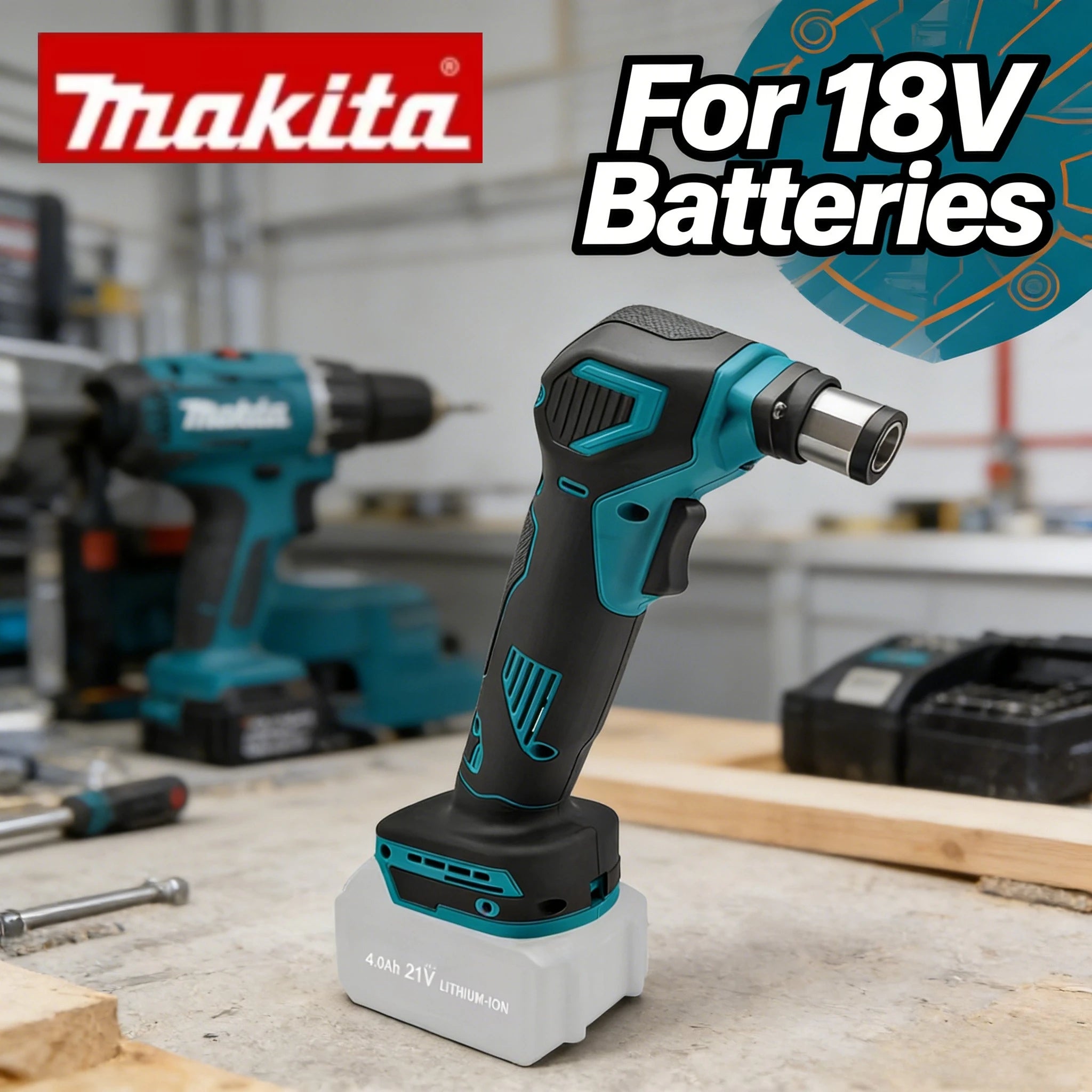 Makita Cordless Auto Hammer Palm Nailer Electric Nail Hammer 19000 RPM Rechargeable Handheld Power Tool