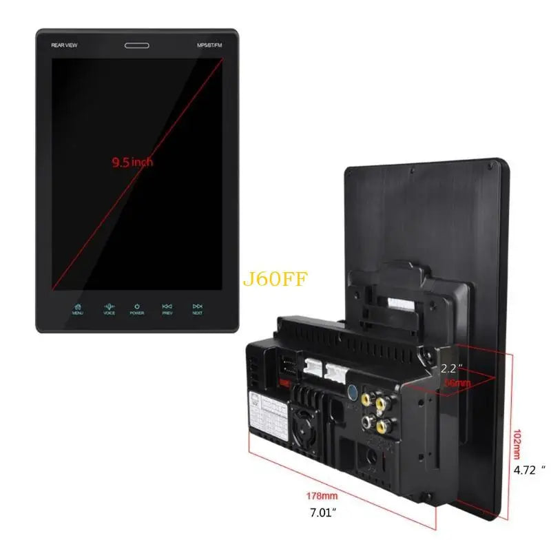J60F Double Din Car Vertical Screen Multimedia PlayerMp5 Bluetooth-compatible Carplay