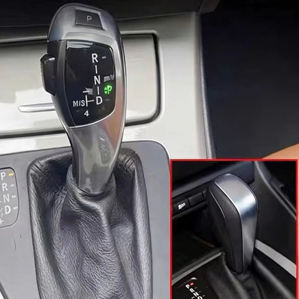 LED Electronic Gear Shift Knob for BMW E60 E61 E63 E64 E90 E92 E93 M3 M5 M6 Carbon Fiber/Black/Silver AT Car Gear Shifter Lever