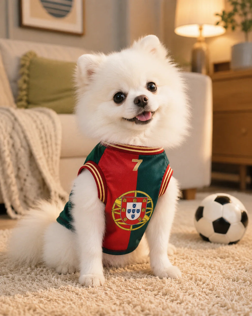 Dog Sports Jersey Portugal Pet Shirt Breathable Mesh Puppy T Shirt Summer Vest Football Style Clothes For Small Medium Pets