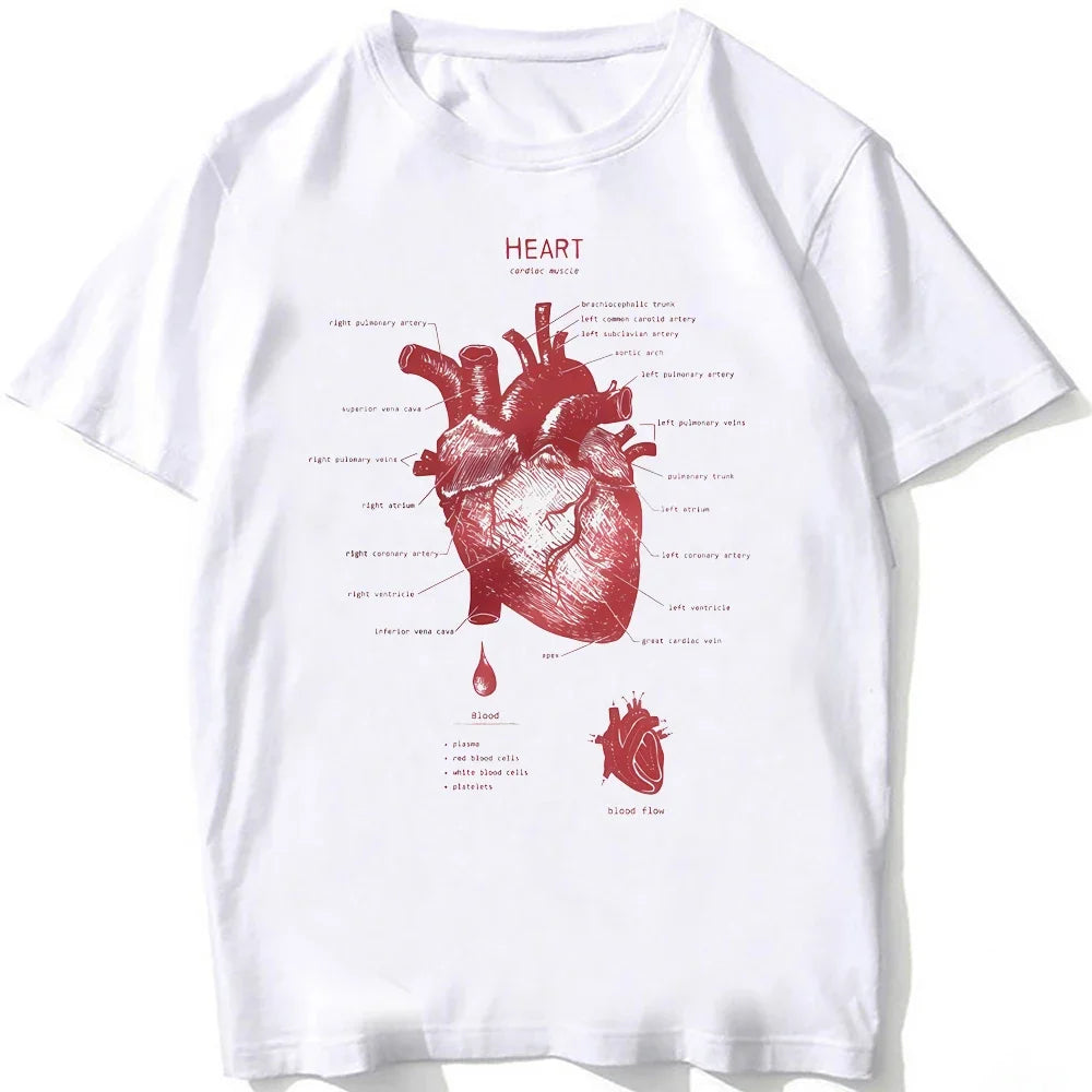Whale Shark Anatomy Biology T-shirt Unisex Women Hip Hop Casual T Shirts Women Beach Diving White Tshirt Vintage women Tees