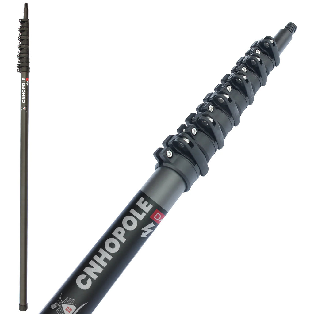 30/36/42ft carbon fiber telescopic pole for window cleaning high reach Long extendable support handle 10/12m