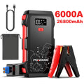 26800mAh 6000A Car Jump Starter, Car Battery Booster for All Gas and Up to 10L Diesel Engines, 12V Auto Emergency Jumper Starter