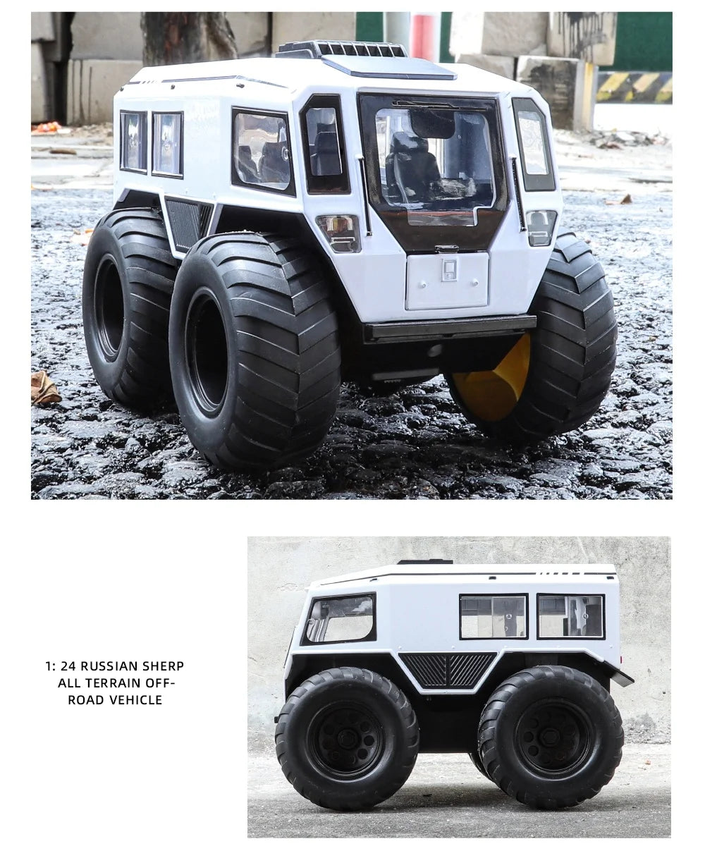 1:24 Scale Sherp ATV Model Car with LED Lights - Realistic Detail for Kids' Adventure Play - Cross-Country Fun, Toy Vehicle
