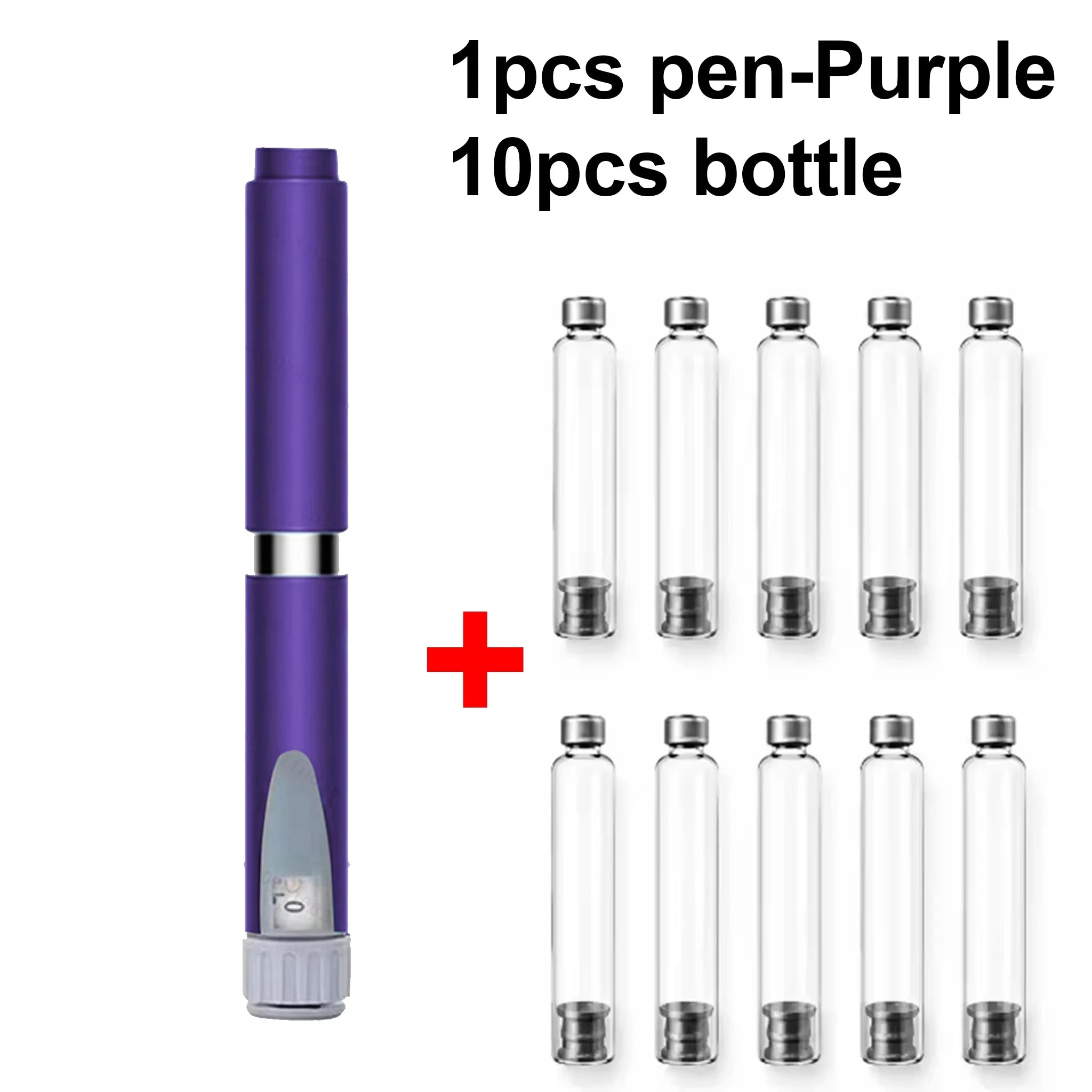 Reusable Pen Injector,Cartridges Set Portable Insulin Injection Pens Peptide Pen Dose Control ,Perfect for 3ml Cartridges