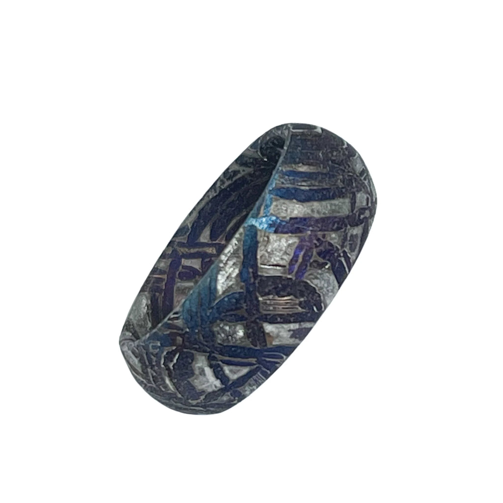Muonionalusta Meteorite Ring Natural Iron Meteorite Pendant Meteorite Handmade Jewelry Meteorite Ring-B