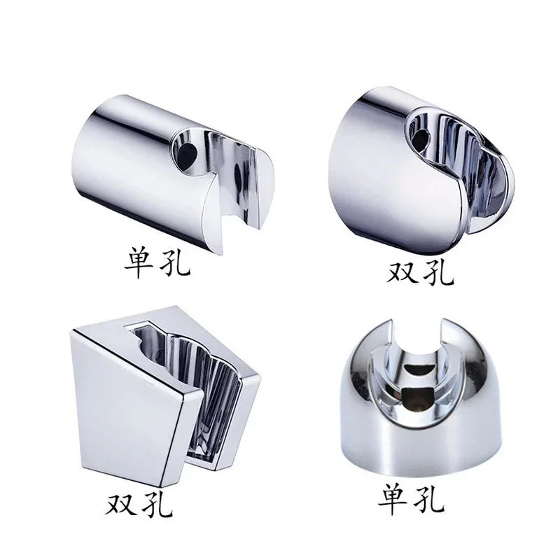 1 support de pomme de douche mural en ABS, supports de montage de douche réglables, base de fixation de pommeau de douche, accessoires de salle de bain