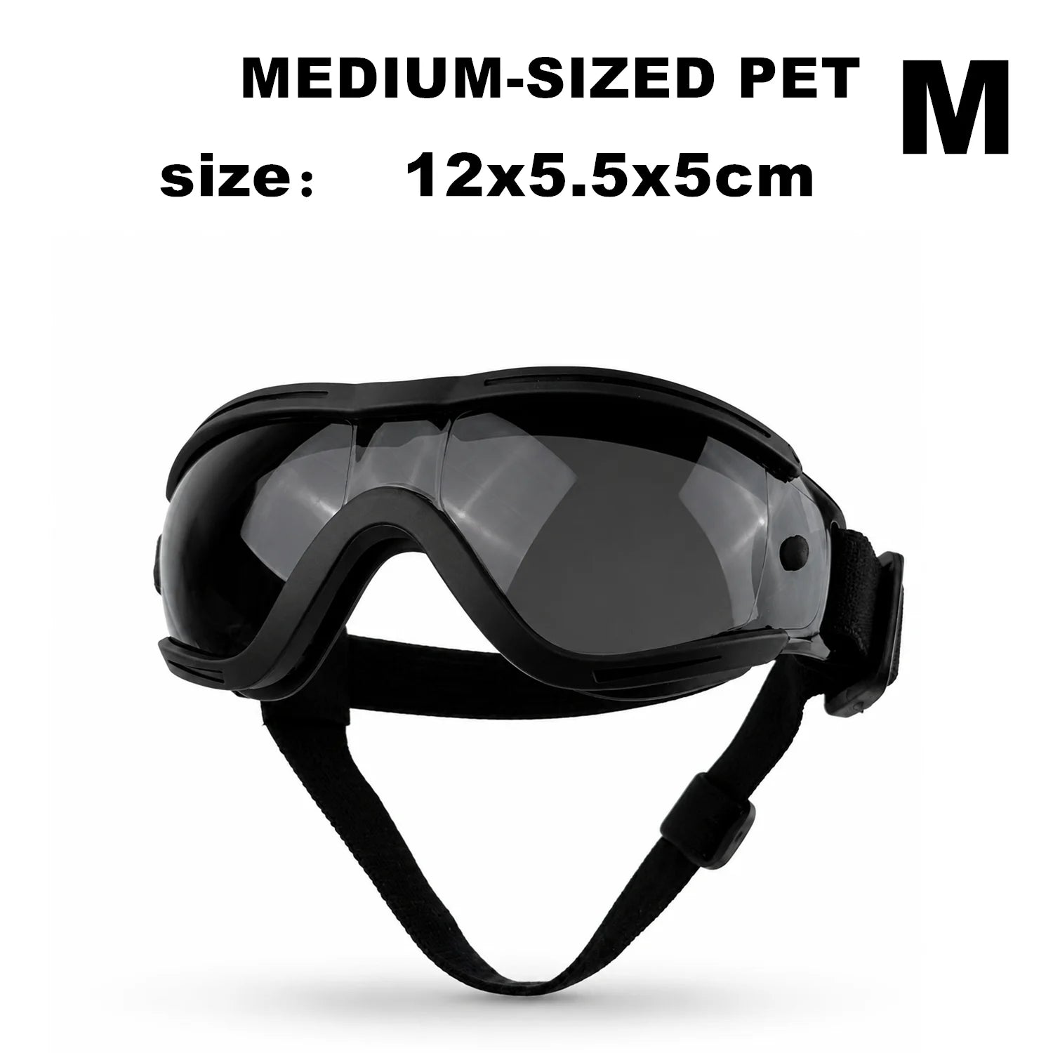 Pet Adjustable Dog Goggles Sunglasses Anti-UV Sun Glasses Eye Wear Protection Black Widely Used Dog Sunglasses Pet Dog Supplies