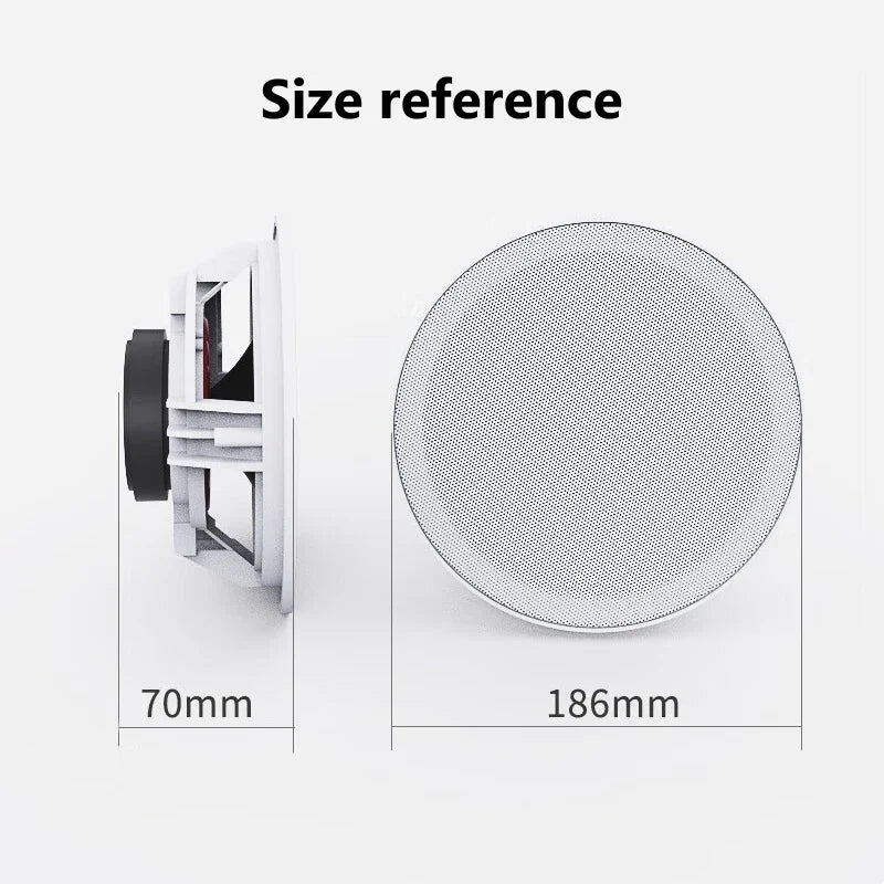 Haut-parleurs de plafond home cinéma haute qualité 30W haute puissance, connexion Bluetooth sans fil, sans câblage, avec télécommande
