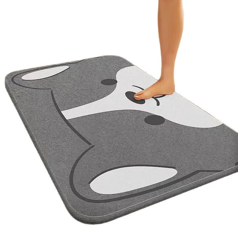 Tapis de bain VIKAMA simple et doux, absorption rapide de l'eau, antidérapant, séchage rapide, pour porte de salle de bain, tapis domestique
