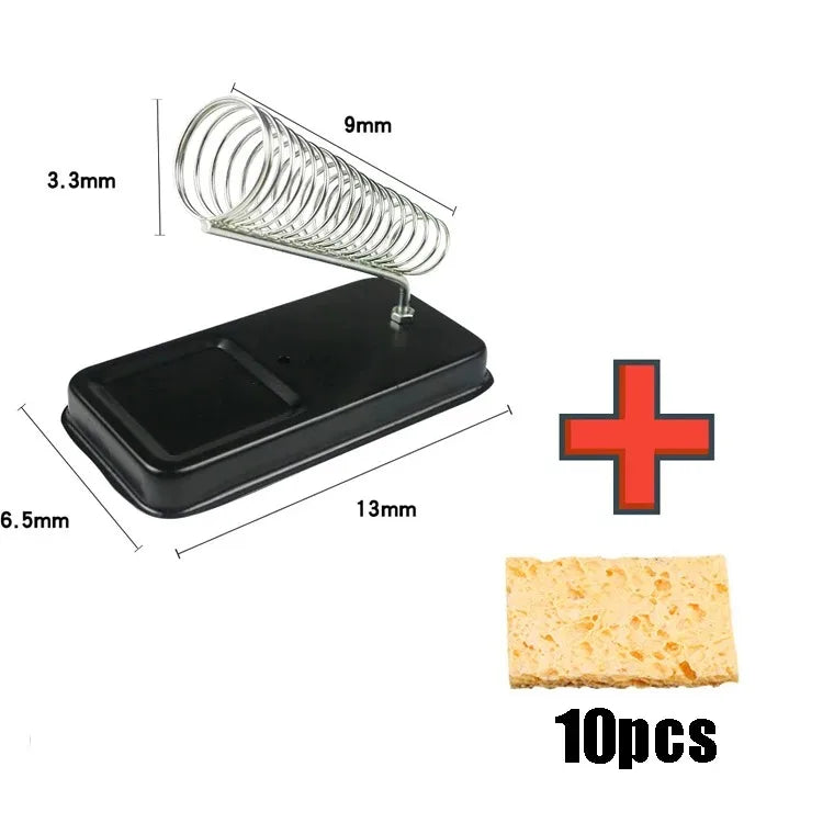 Electric soldering Iron Stand with Sponge Cleaning Pads Universal High-Temperature Resistant soldering Holder