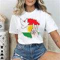 Kurdistan shirt teen Pastel Comfortable streetwear University t shirt 80s korean clothes Grunge Punk Pop Culture aesthetic