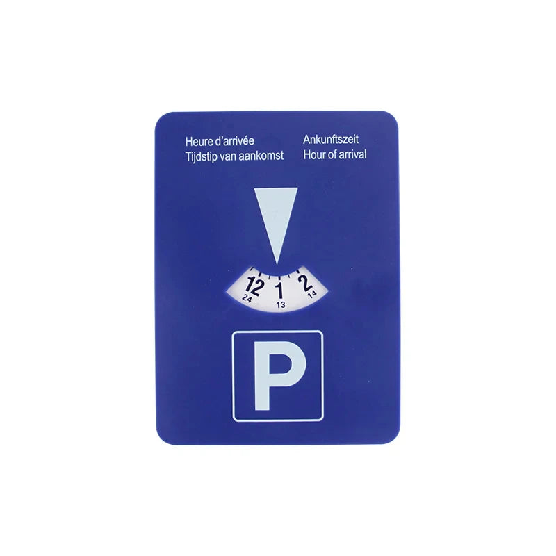 Blue Digital Parking Timer Disc Easy to Use Portable Clock Tool for Arrival Time Display Car Accessory Parking Enforcement
