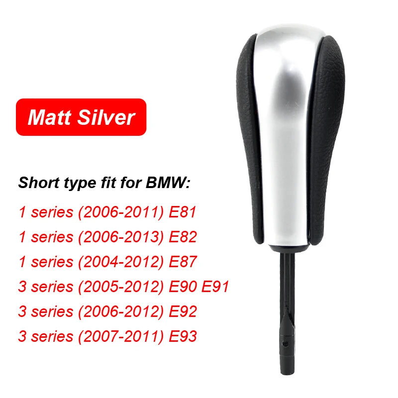Automatic Car Gear Shift Knob For BMW E39 E46 E53 E60 E61 E63 E64 E81 E82 E87 E90 E91 E92 E93 E83 ABS Carbon fiber Car Styling