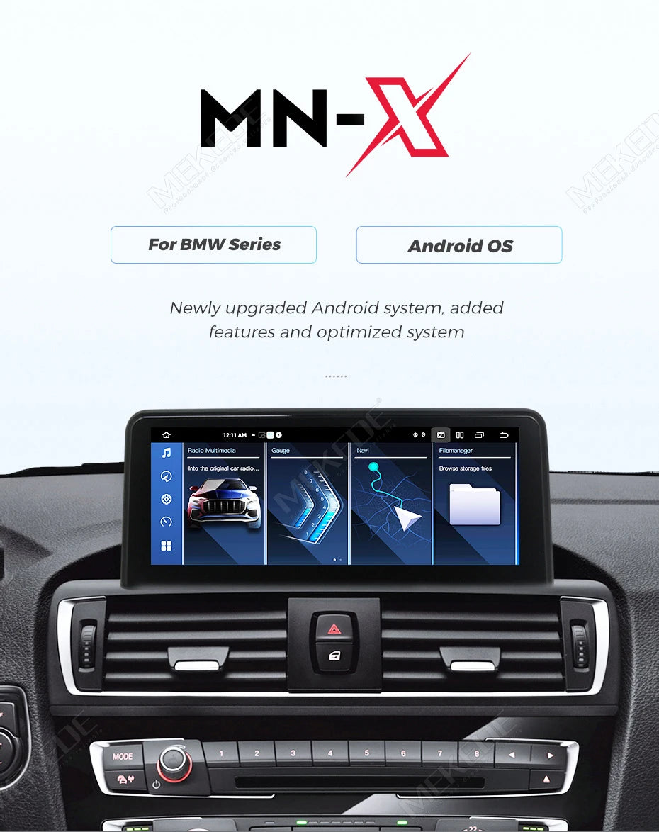 MEKEDE 128GB Android 14 Wireless CarPlay For BMW X1 E84 2009 - 2015 Car Multimedia Player DSP Android Auto GPS 8 Core Autoradio