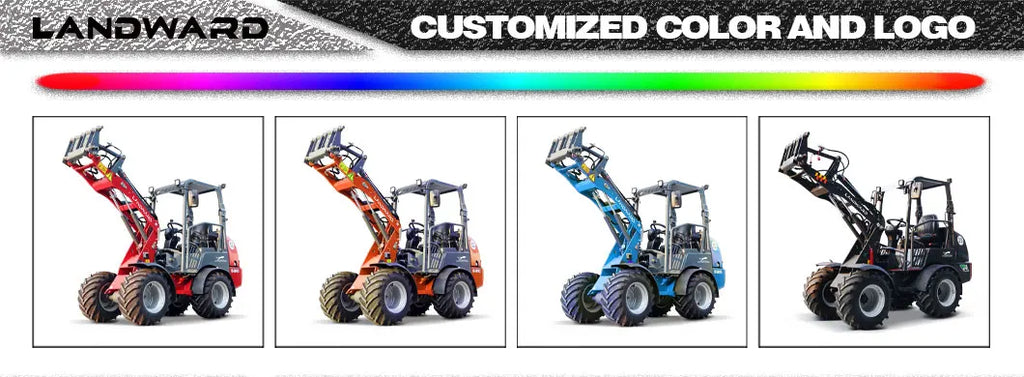 Cheap New design 4x4 mini loader wheel loader mini wheel loader Multifunctional compact Diesel Loader Customizablefor sale