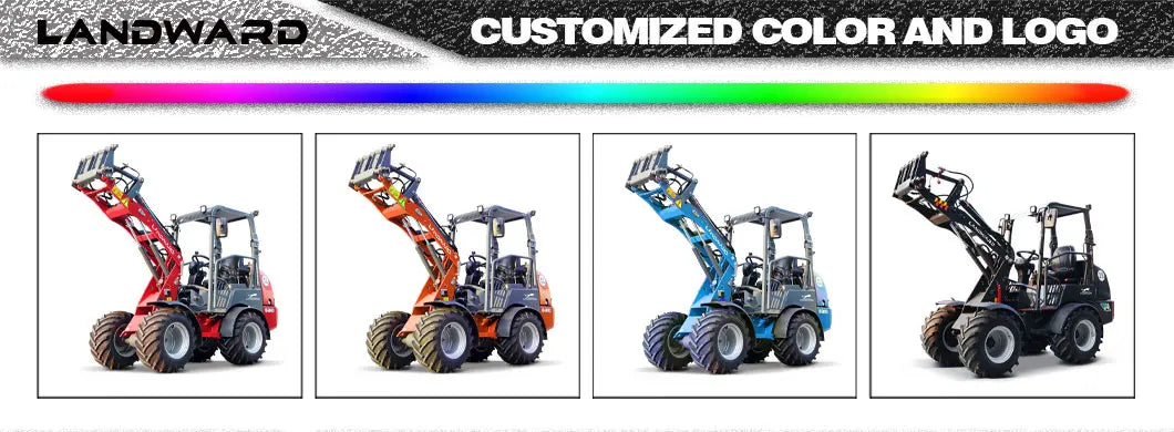 Cheap New design 4x4 mini loader wheel loader mini wheel loader Multifunctional compact Diesel Loader Customizablefor sale