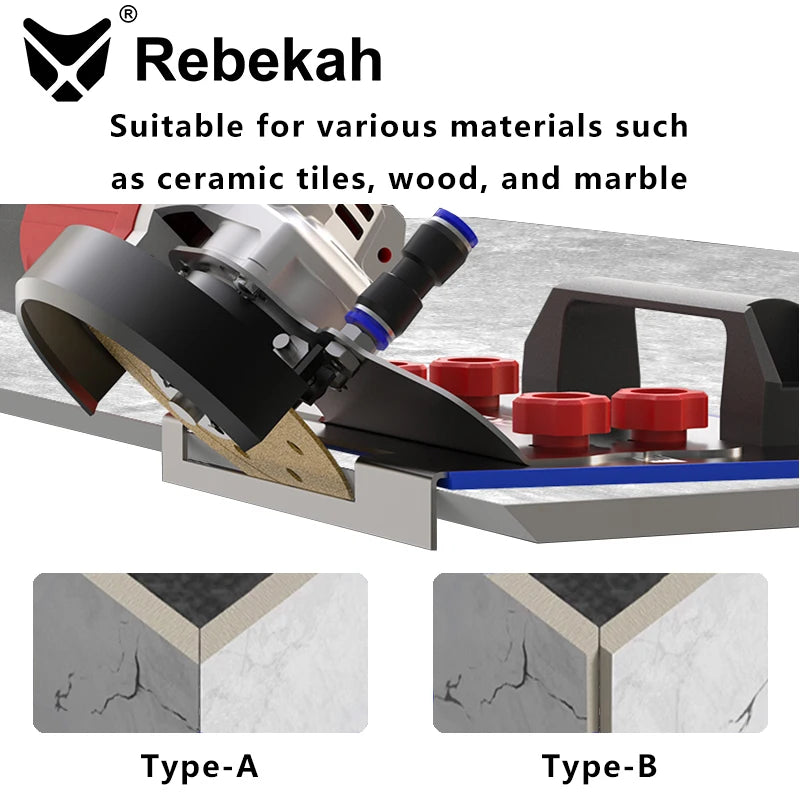 Angle Grinder Stand for Tile 45° Chamfer Cutting,Special Cutting Bracket. Angle Grinding Fixed Holder.Angle Grinder Tile Chamfer
