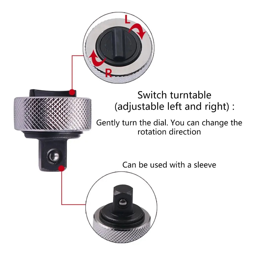 1/4 3/8 1/2 Drive Palm Ratchet Wrench Set Reversible Ratcheting Finger Socket Driver Stubby Thumbwheel Ratchet for Tight Spaces